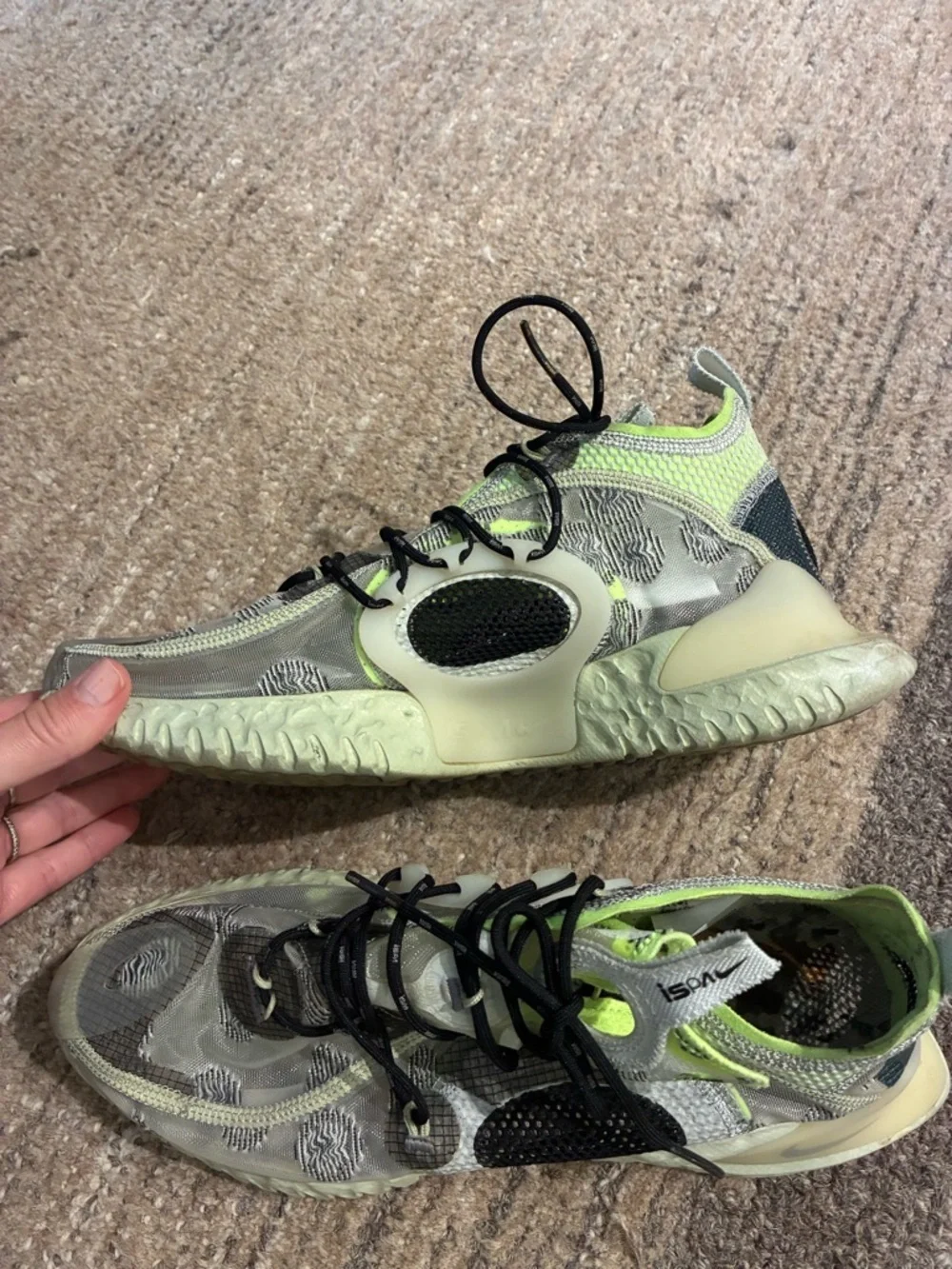 Nike ISPA Flow 2020 SE Spruce Aura Sneakers Size 9 Athletic Trainers
